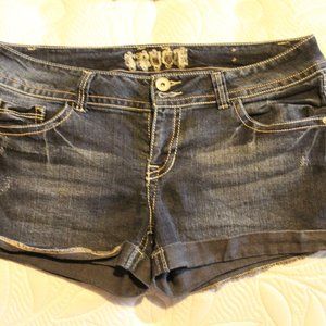 Blue jean shorts